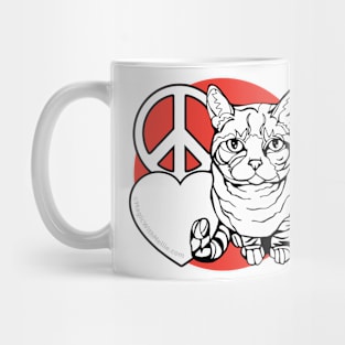 Peace Love Cats v2 — Original Animal Illustration series Mug